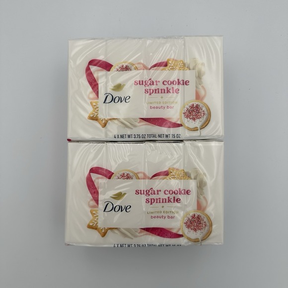 Dove Other - Dove SUGAR COOKIE SPRINKLE‎ Holiday Treats Limited Edition Beauty Bar Soap (8)